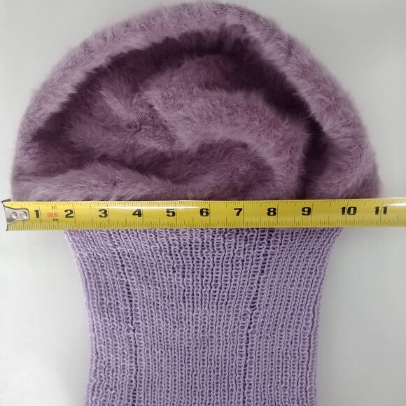 Kangol made in UK angora blend hat balaclava purple lavender violet Judy - Picture 6 of 16